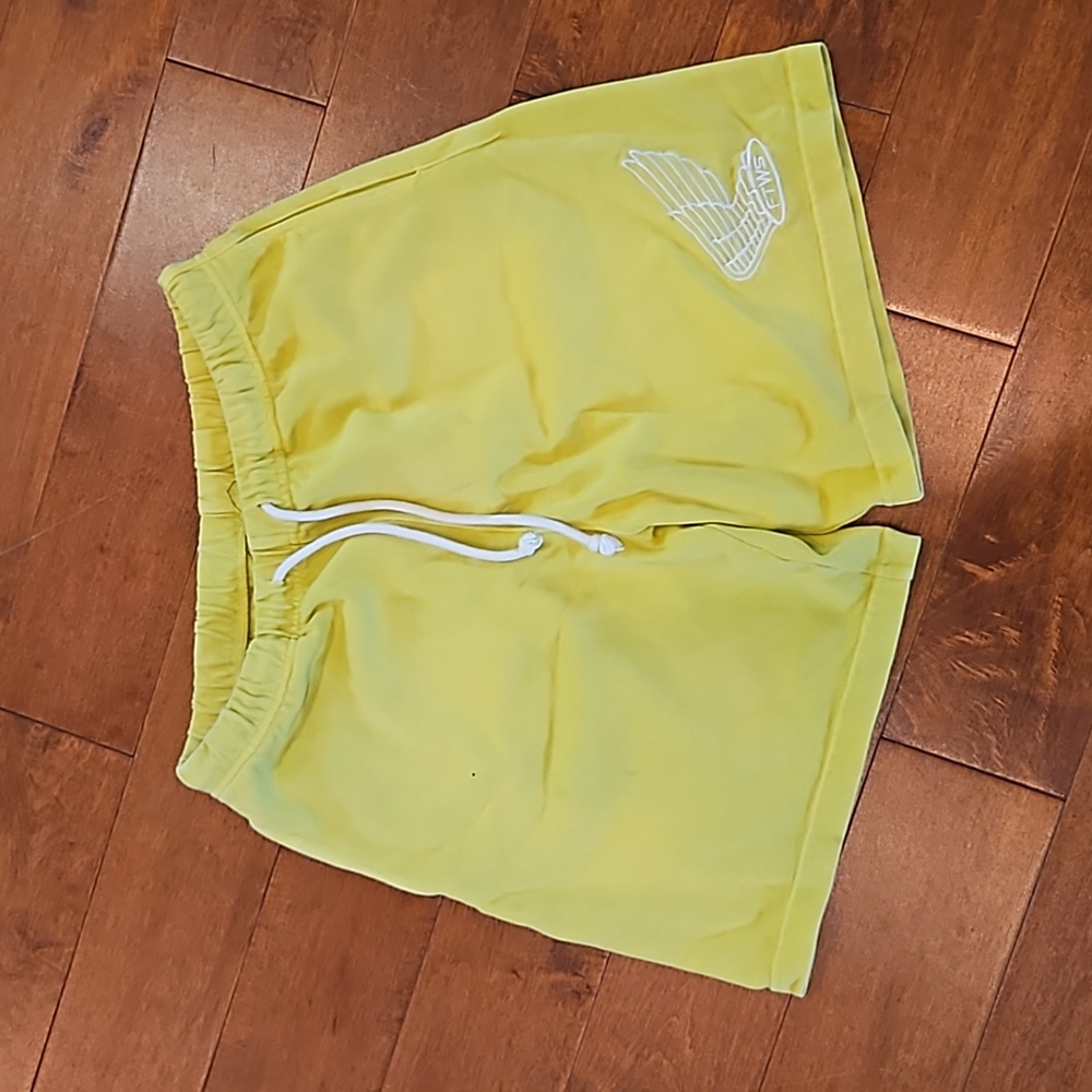 For Those Who Sin yellow sweatshorts